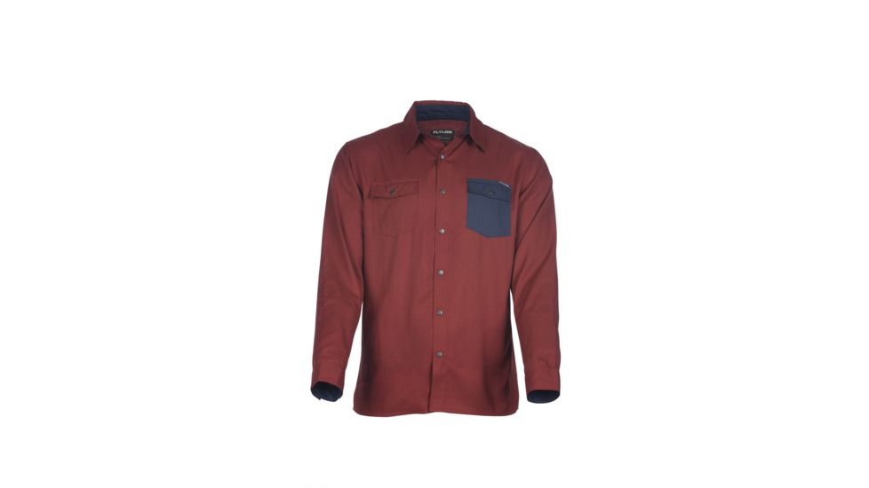 Handlebar Tech Flannel - Mens-Redwood-Small