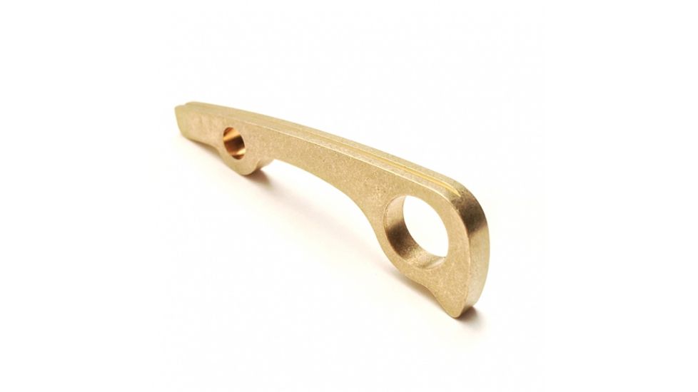 Flytanium Brass Backspacer for Spyderco Paramilitary 2, Antique Stonewash, FLY-129