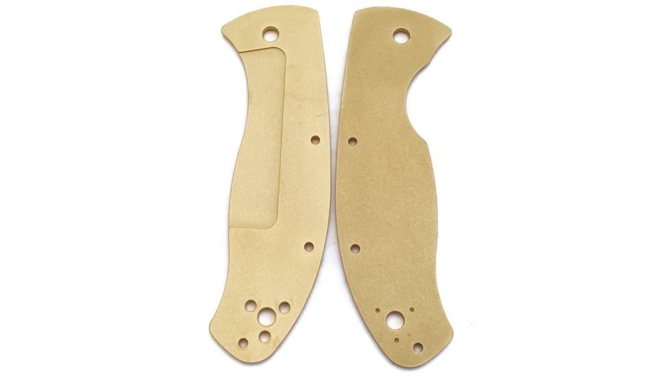 Flytanium Brass Scales for Spyderco Tenacious, Antique Stonewash, FLY-0288
