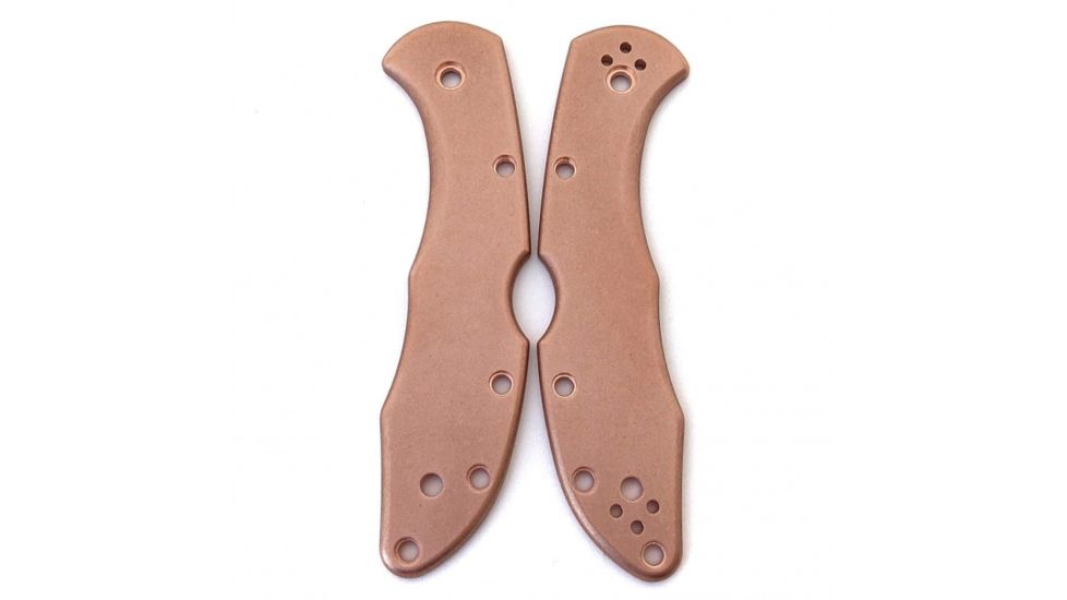 Flytanium Copper Scales for Spyderco Delica, Stonewash, FLY-0364