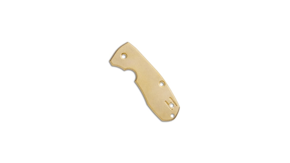 Flytanium Flytanium Brass Scale for Spyderco Techno 2 - Antique Stonewash, Brass, adult, BHQ-136797