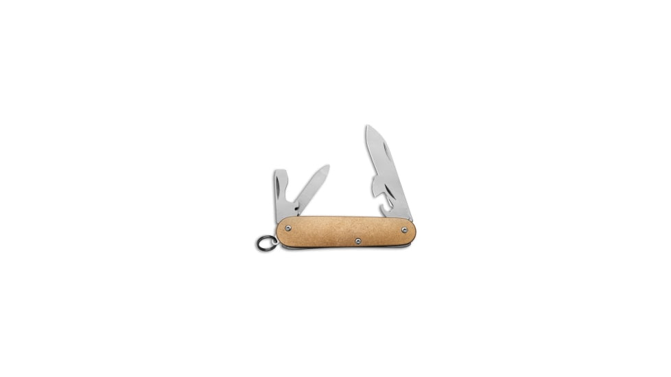 Flytanium Flytanium Contoured Brass Scales + Victorinox Cadet 84mm Knife, Brass, adult, BHQ-198221