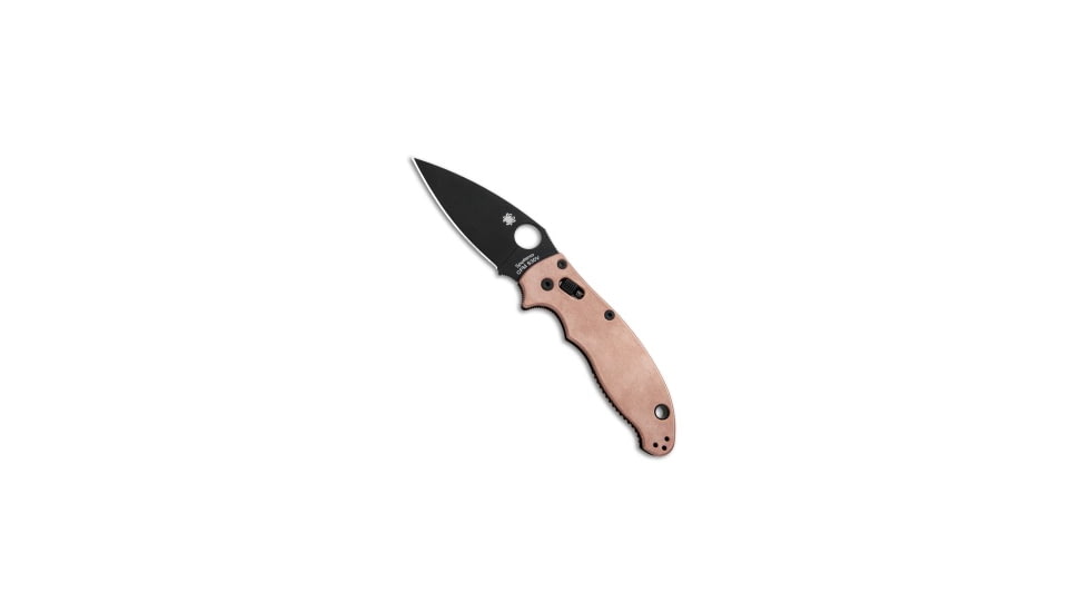 Flytanium Flytanium Copper Scales + Spyderco Manix 2 Knife 3.4" Black, Copper, CPM S30V, adult, BHQ-93948