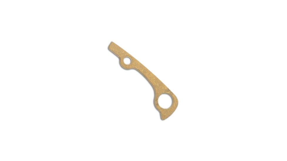 Flytanium Flytanium Custom Brass Backspacer for Spyderco Paramilitary 2 - Stonewash, Brass, adult, BHQ-136608