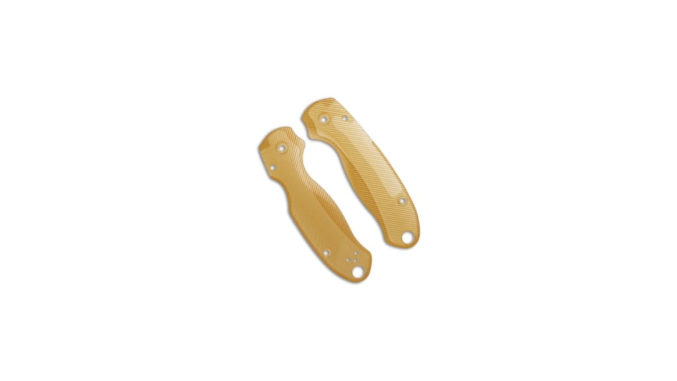 Flytanium Custom Lotus Scales for Spyderco Para 3 Knife, Yellow, 4.25 inch, BHQ-192195