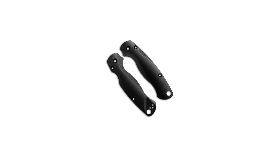 Flytanium Custom Lotus Scales for Spyderco Paramilitary 2 Knife, Black, One Size, BHQ-181888