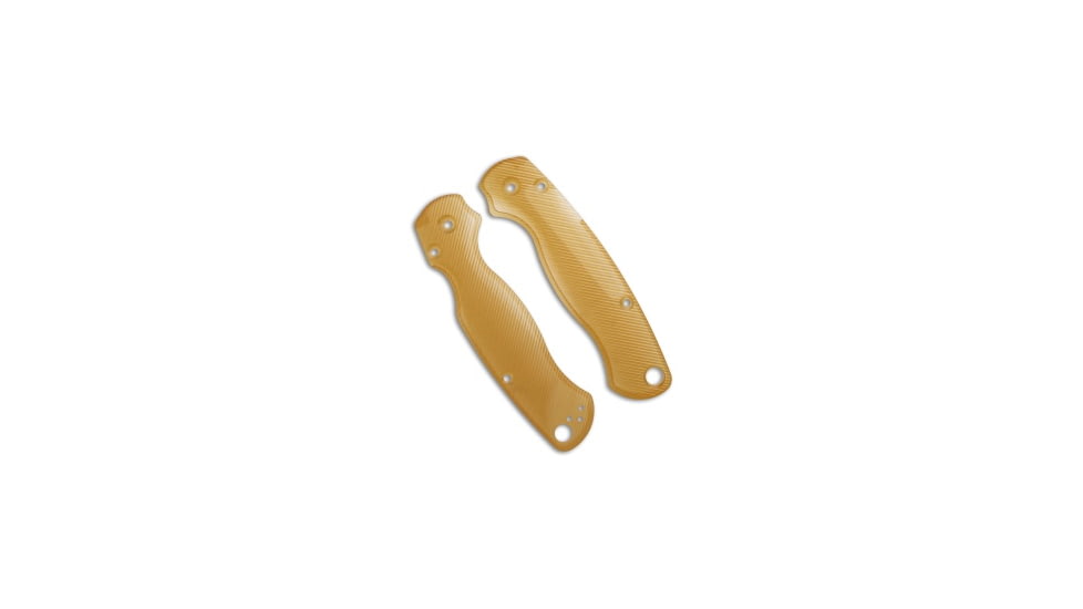 Flytanium Custom Lotus Scales for Spyderco Paramilitary 2 Knife, Yellow, One Size, BHQ-192194
