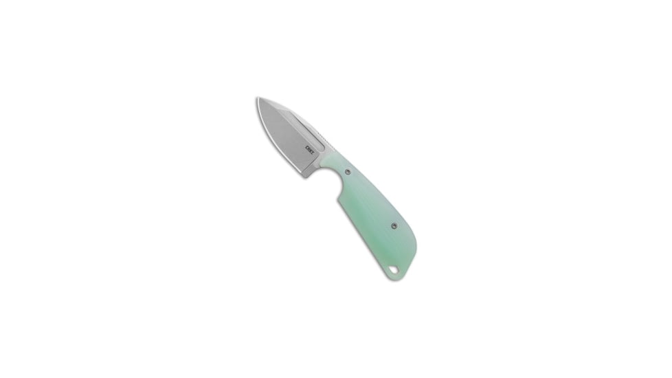 Flytanium Flytanium Jade G-10 + CRKT Folts Minimalist Fixed Neck Knife 2.25" SW, Jade, 8Cr13MoV, adult, BHQ-164904
