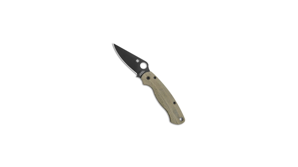 Flytanium Flytanium Lotus Green Canvas + Spyderco Paramilitary 2 Knife 3.4" Black, Green, CPM S45VN, adult, BHQ-144420