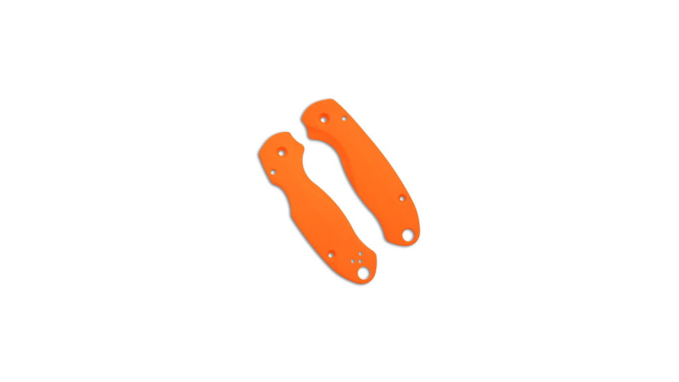 Flytanium Lotus Scales for Spyderco Paramilitary 3 Knife, Orange, 4.375 inch, BHQ-178401