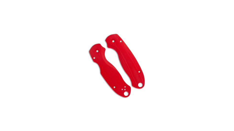 Flytanium Flytanium Lotus Scales for Spyderco Para 3 Knife - Red G-10, Red, adult, BHQ-178404