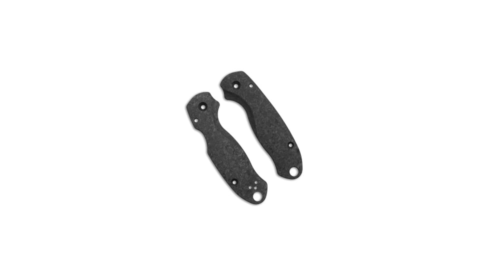 Flytanium Lotus Scales for Spyderco Paramilitary 3 Knife, Shred, Black, 4.50 inch, BHQ-178019