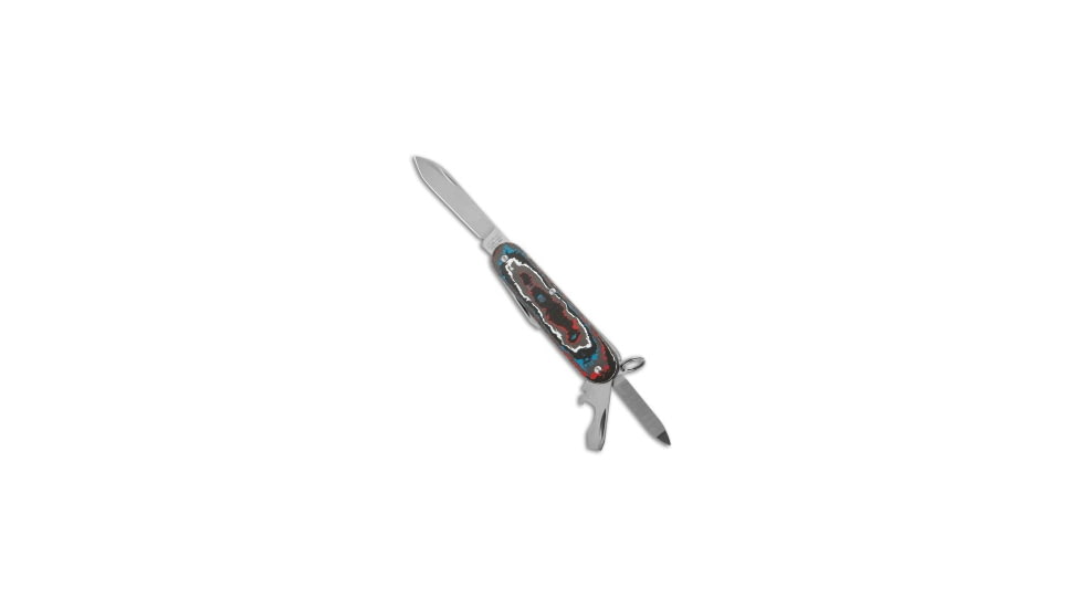 Flytanium Flytanium Nebula Fat Carbon + Victorinox Cadet Knife, Black/Blue/Red/White, adult, BHQ-191831