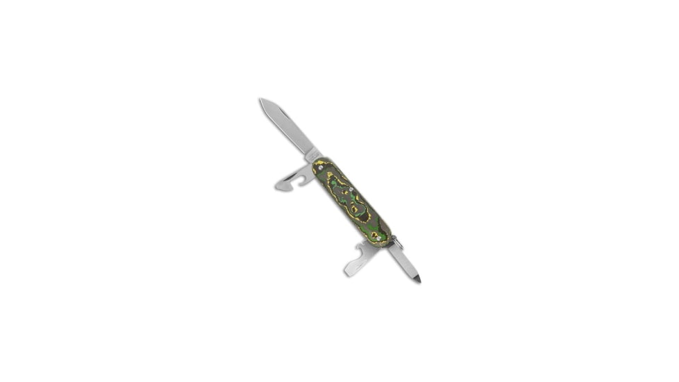 Flytanium Flytanium Toxic Storm Fat Carbon + Victorinox Cadet Knife, Black/Green/Yellow, adult, BHQ-191833