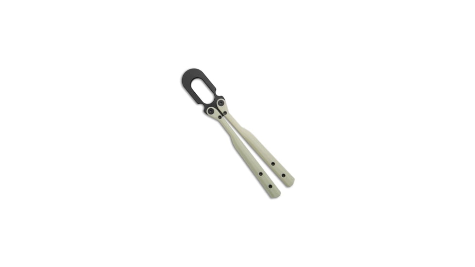 Flytanium U.F.O. Unidentified Flipping Object Training Knife, 2.25in, Stainless Steel, Trainer Blade, Polymer, Glow in the Dark Handle, Glow in the Dark/Black, 8.00 inch, BHQ-204746