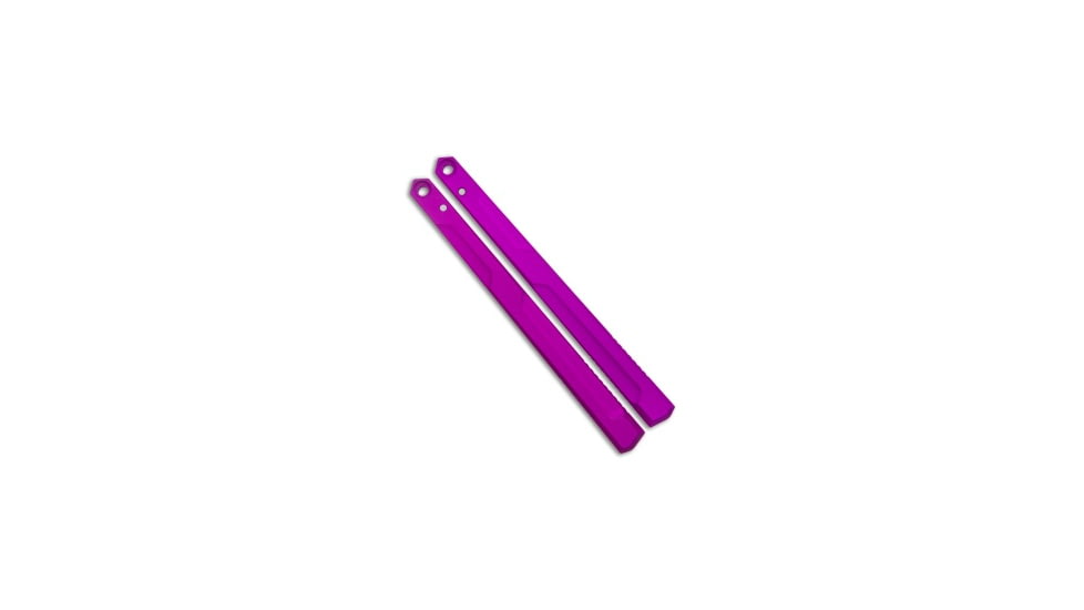 Flytanium v1.5 Channel Aluminum Handles for Kershaw Lucha Balisong Knife, Purple, 6.00 inch, BHQ-144295