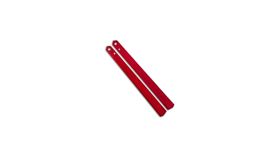 Flytanium v1.5 Channel Aluminum Handles for Kershaw Lucha Balisong Knife, Red, 6.00 inch, BHQ-144291