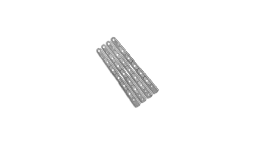 Flytanium V9 Custom Titanium Scales for Benchmade 51 Balisong Knife, Gray, One Size, BHQ-143391