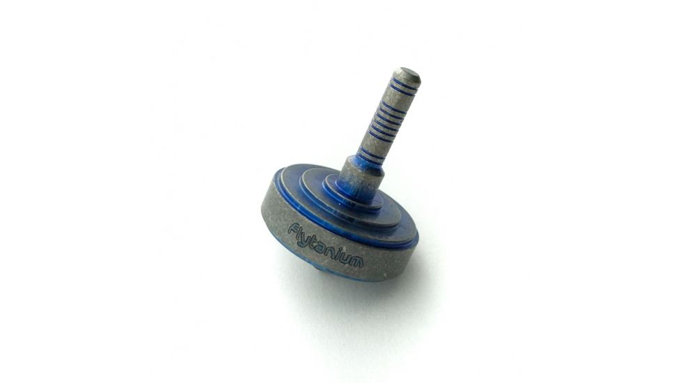 Flytanium Lunar Mini Titanium Spinning Top, Blue, FLY-082B