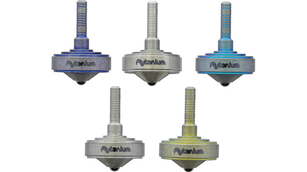 Flytanium Lunar Mini Titanium Spinning Top, Set of 5, FLY-082SET