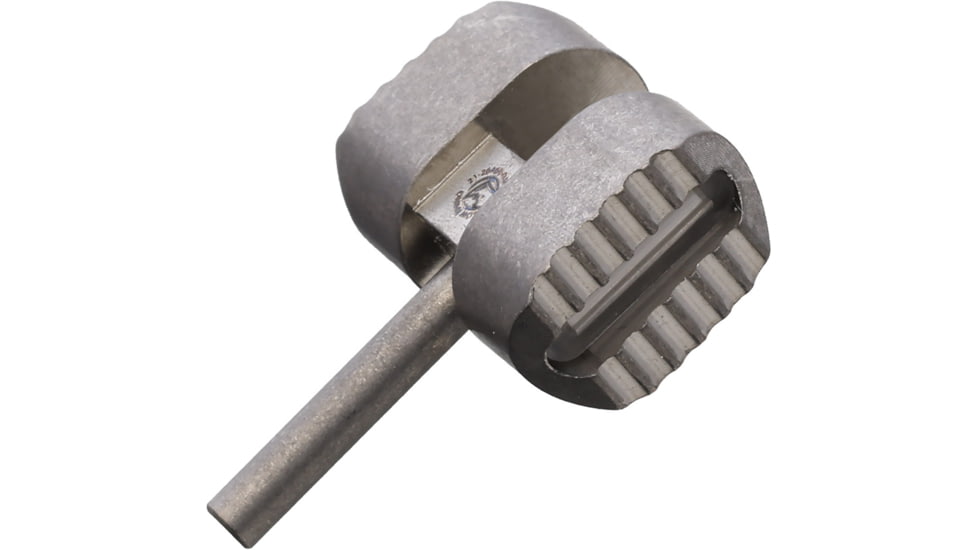 Flytanium Manix 2 Tritium Titanium Ball Cage Lock, Blue Tritium Insert, Stonewash Finish, FLY-1195SB