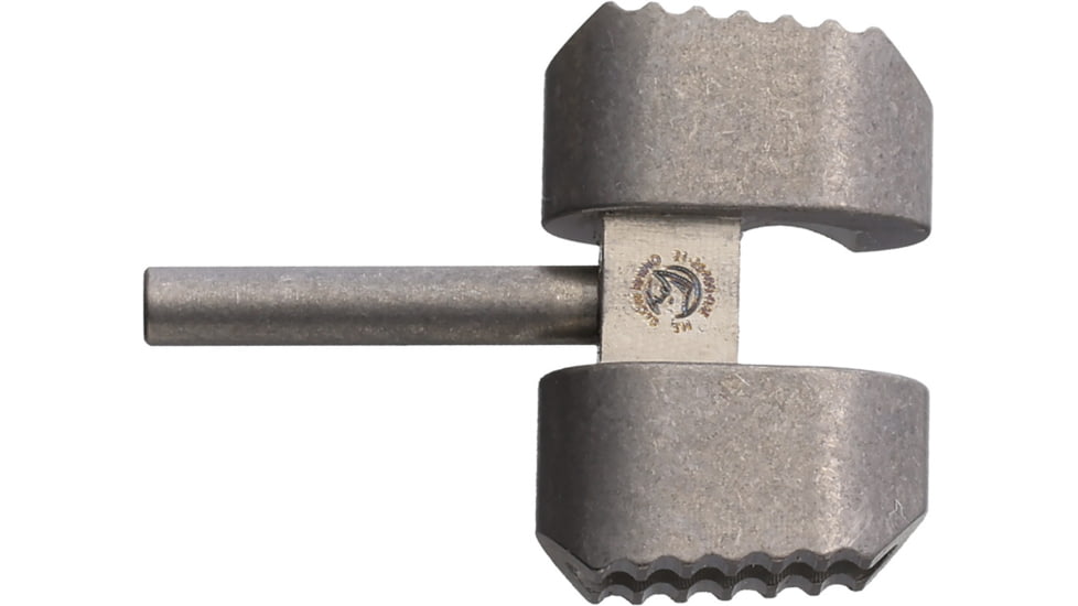 Flytanium Manix 2 Tritium Titanium Ball Cage Lock, Green Tritium Insert, Stonewash Finish, FLY-1195SG