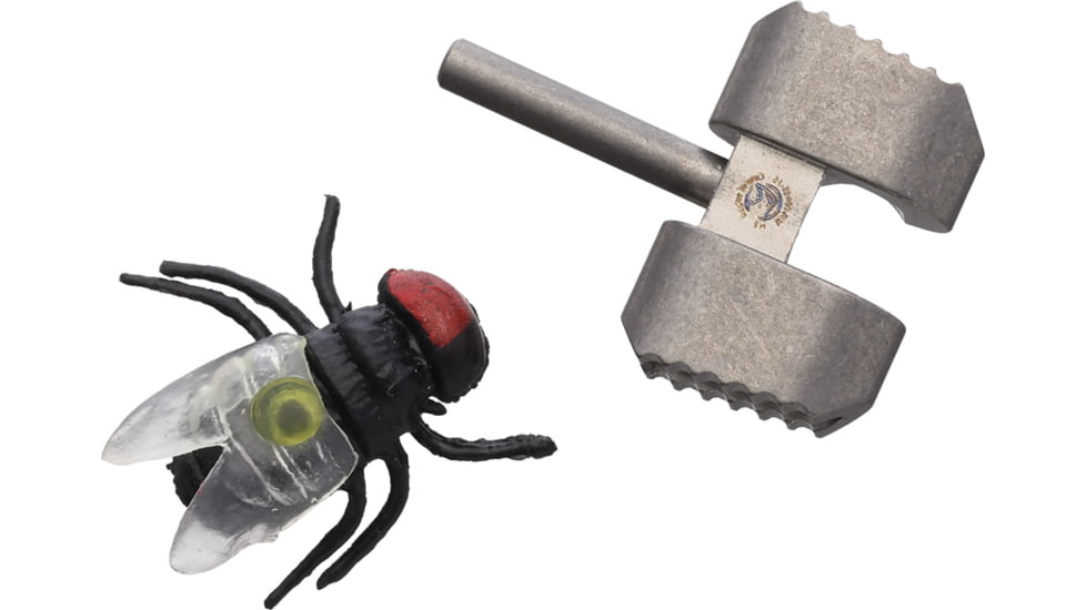 Flytanium Manix 2 Tritium Titanium Ball Cage Lock, White Tritium Insert, Stonewash Finish, FLY-1195SW