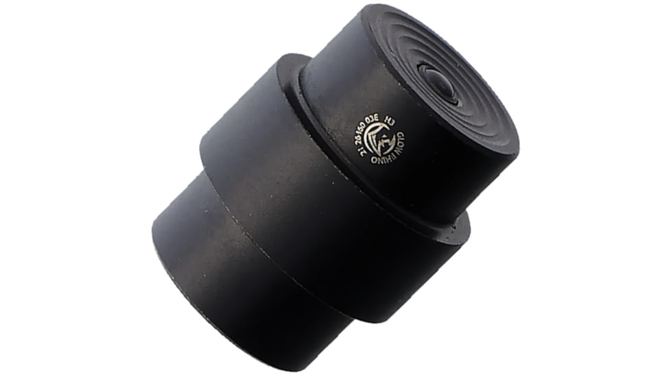 Flytanium PM2 Tritium Titanium Lanyard Hole Stopper, White Tritium Insert, Black Finish, FLY-1194BW