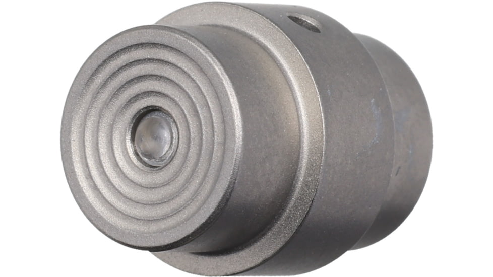 Flytanium PM2 Tritium Titanium Lanyard Hole Stopper, Blue Tritium Insert, Stonewash Finish, FLY-1194SB