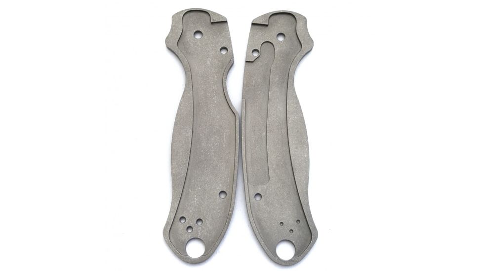 Flytanium Titanium Scales for Spyderco Para3, Stonewash, FLY-0277