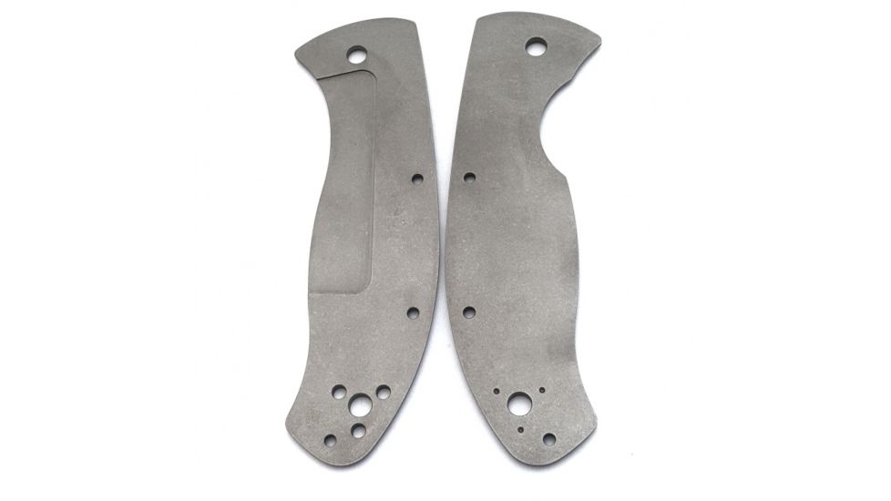 Flytanium Titanium Scales for Spyderco Tenacious, Stonewash, FLY-0285