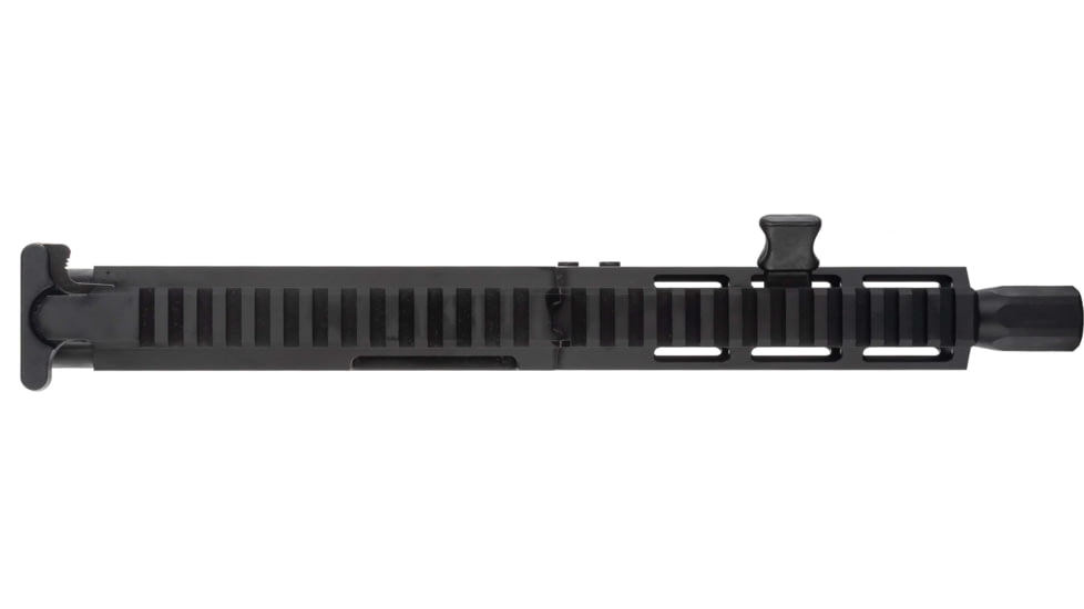 FM Products Foxtrot Mike VFM-9 9mm Luger 7inch Upper Receiver, 5.75 inch Handguard, 1-10 Twist, 1/2x28 Threads, Micro Blast Diverter, Type III Hardcoat Anodized, Black, MIKE9U-DC-7LC