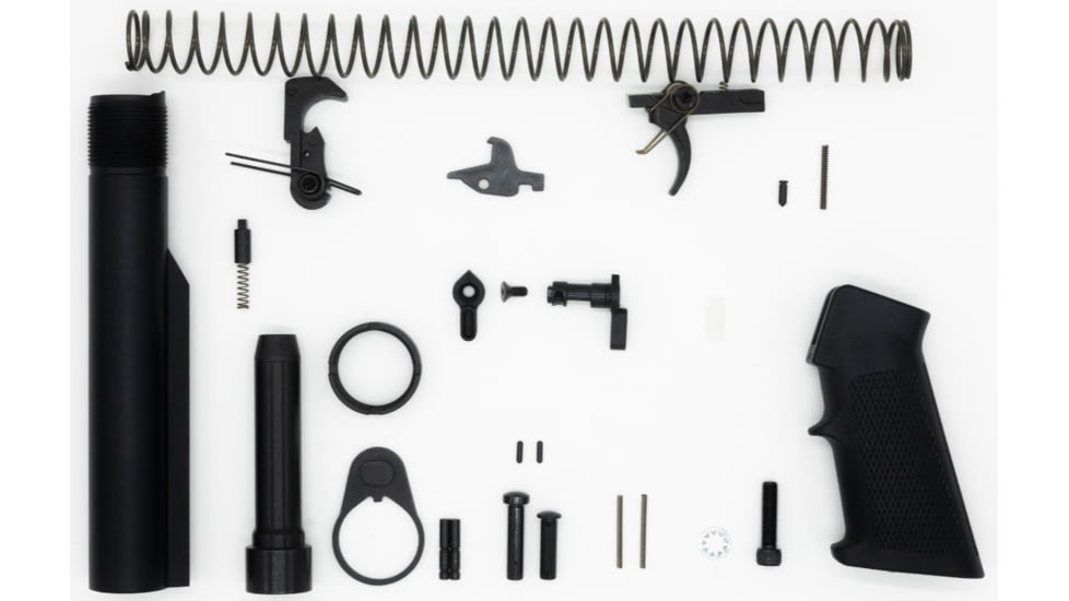 FM Products Glock Style 9mm 5 inch AR Rear Charging Builders Kits, Black, FM9-5-RS-BLDR