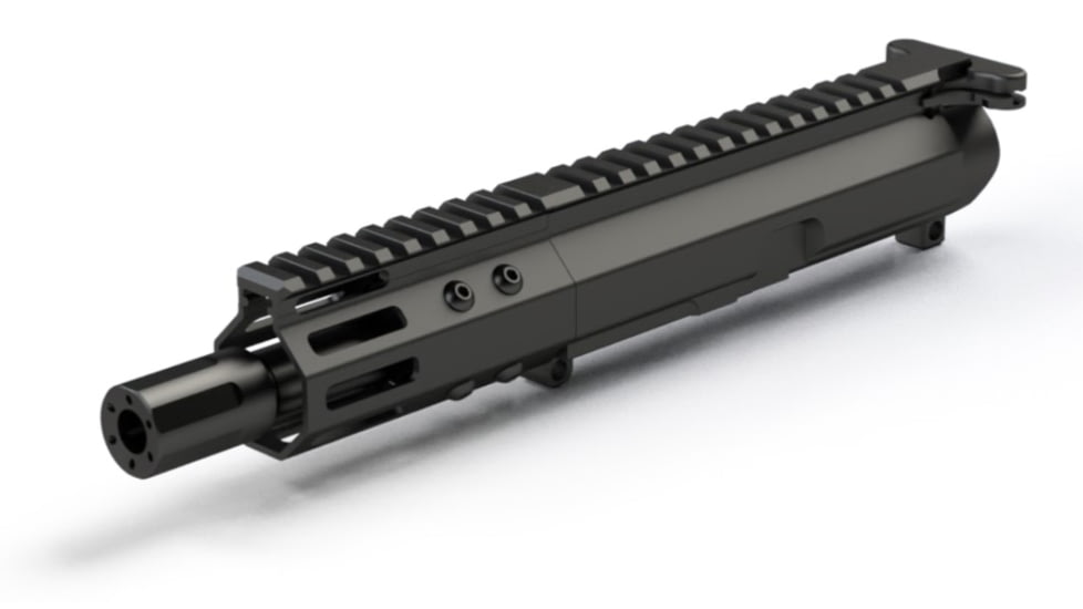 FM Products Glock Style 9mm 5 inch AR Rear Charging Builders Kits, Black, FM9-5-RS-BLDR