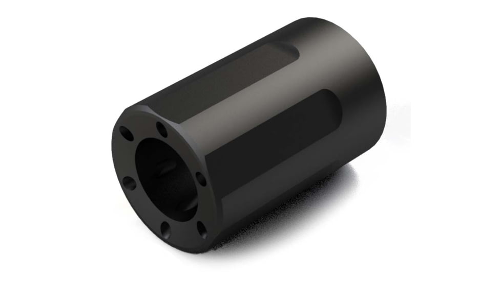 FM Products Micro Blast Diffuser, .45 ACP, 5/8-24 Thread, Black, FMP-45MBD