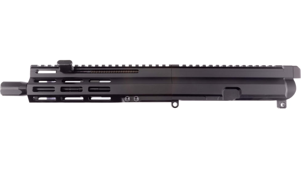 FM Products Mike-15 .223 Wylde Gen 2 Complete Upper Receiver, 17.75 inch, 9 inch Barrel, Pistol Length, 1-8 Twist, 1/2x28 Thread, Free-Float, Nitride, Black, MIKE15U-223-G2-9P-D