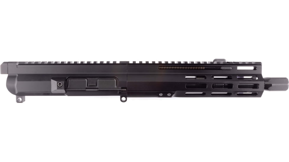 FM Products Mike-15 .223 Wylde Gen 2 Complete Upper Receiver, 17.75 inch, 9 inch Barrel, Pistol Length, 1-8 Twist, 1/2x28 Thread, Free-Float, Nitride, Black, MIKE15U-223-G2-9P-D