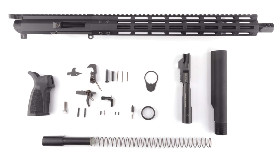 FM Products MIKE-45 .45 ACP Build Kit, 16 inch, Mil-Spec Rear Charge, 4-Port Micro Brake, Black, MIKE45K-R1615-4T-MMKIT