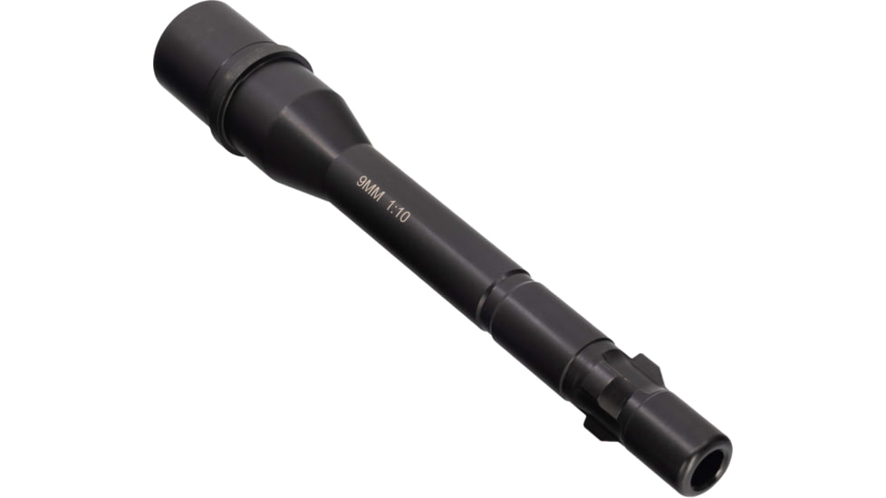 FM Products Mike-9 TRI LUG AR-15 9mm Luger Threaded Rifle Barrel, 7 inch, Ultralight, 1-10 Twist, Salt Bath Nitride, Black, MIKE-9-7.0BRL-TRI
