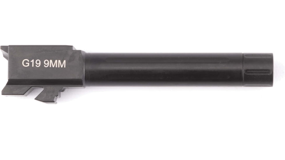 FM Products Ultra Premium Match Grade Threaded Barrel, Glock 19, Black, FMP-GBRL-19T