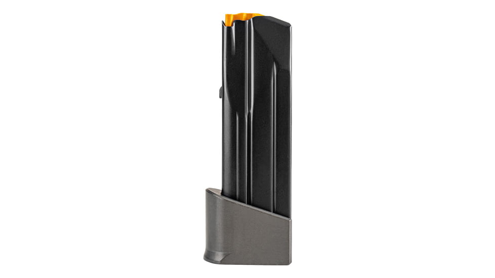 FN America FN 509 CC Edge Extended Floorplate Pistol Magazine, 9mm Luger, 15 Round, Gray, 1 Pack, Aluminum, 20-100656-15RD