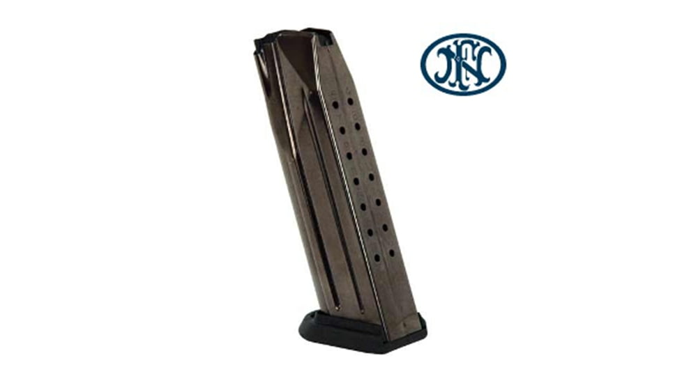FN America FN FNS Pistol Magazine, 9mm Luger, 17 Round, Black, 1 Pack, Steel, 663302-17RD