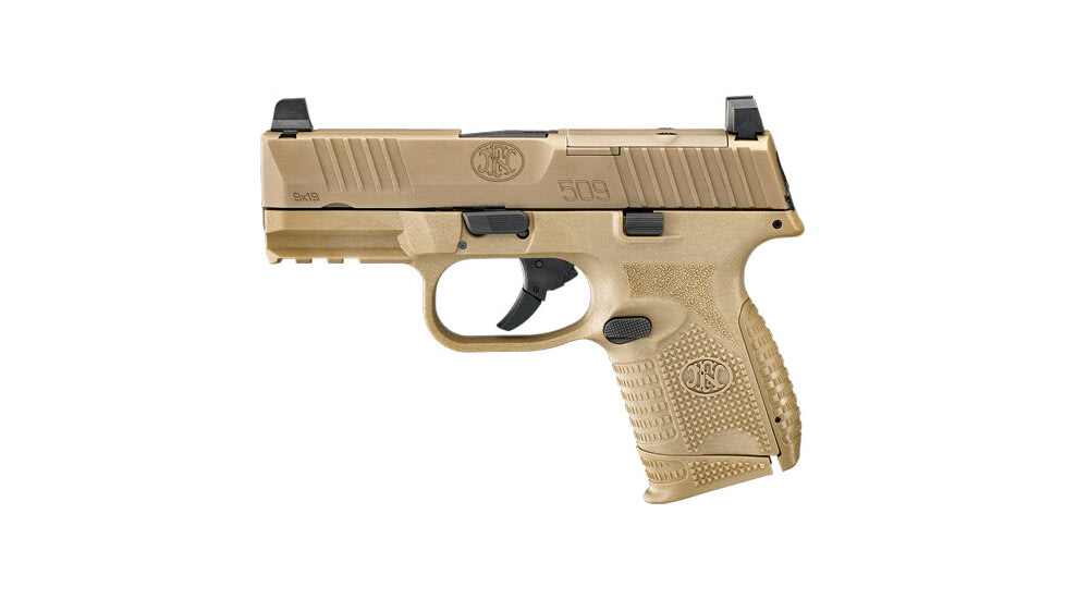FN America 509 Compact MRD Semi Auto Pistol, 9mm Luger, 3.7 in Barrel