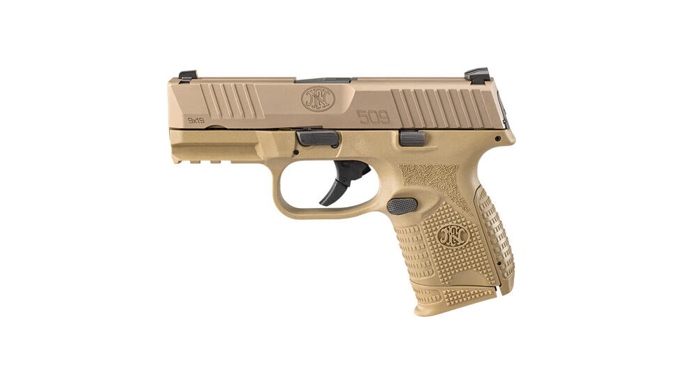 FN America 509 Compact Semi Auto Pistol, 9mm Luger, 3.7 in Barrel