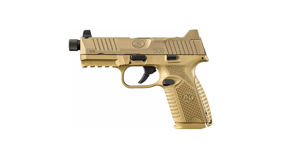 FN America 509M Tactical Semi Auto Pistol, 9mm Luger, 4.5 in Barrel