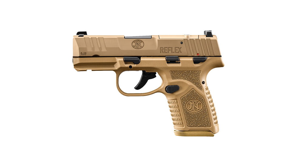 FN America Reflex MRD Semi Auto Pistol with Manual Safety, 9mm Luger, 3.3 in Barrel