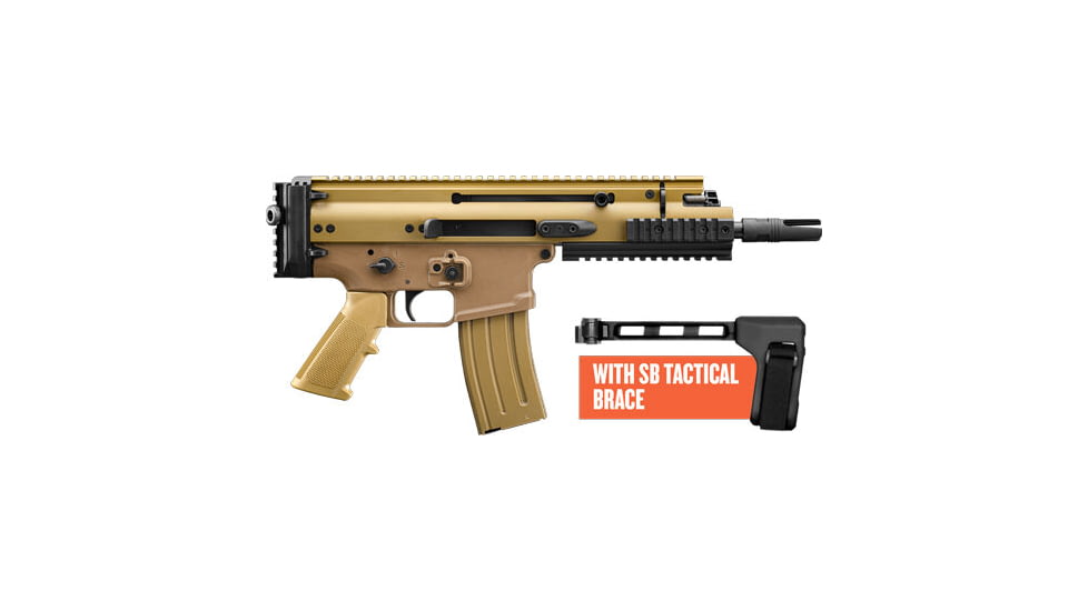 FN America SCAR 15P VPR Semi Auto Pistol, 223 Rem/5.56 Nato, 7.5 in Barrel