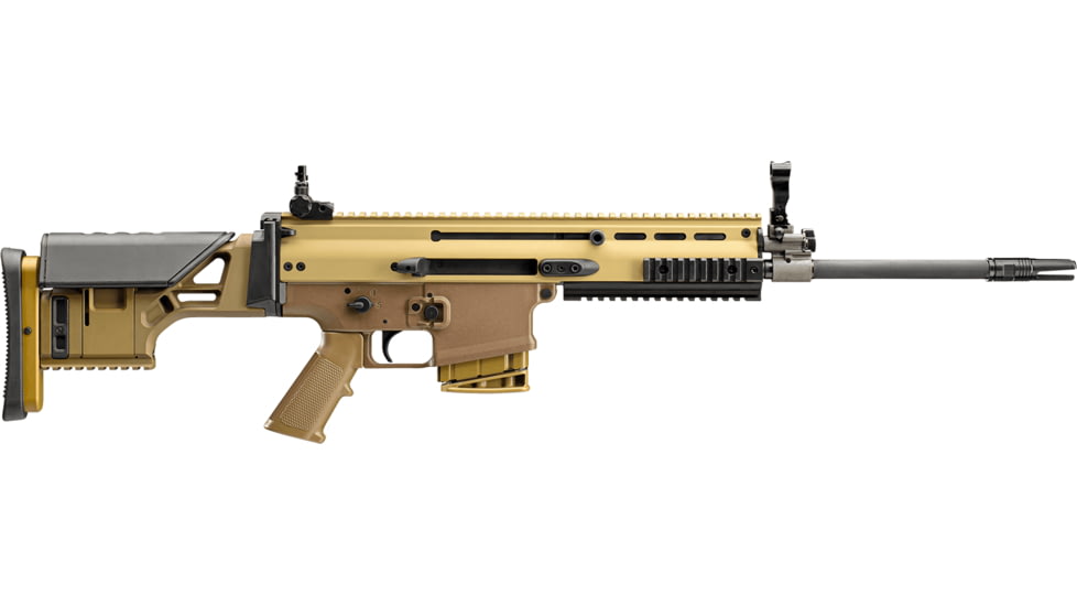 FN America SCAR 17s DMR Rifle, 6.5 Creedmoor, 16.25 in Barrel, Cold hammer-forged, chrome-lined, 1-8 Twist, Muzzle Device, 10 Round Magazine, 38-101746-FRRMPG