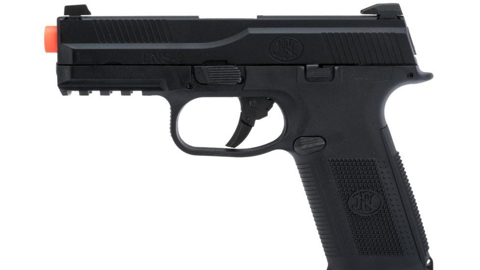 FN Herstal Licensed FNS-9 Gas Blowback Airsoft Pistol by VFC, Black, Small, CB3-FNS-BK01 / 200511