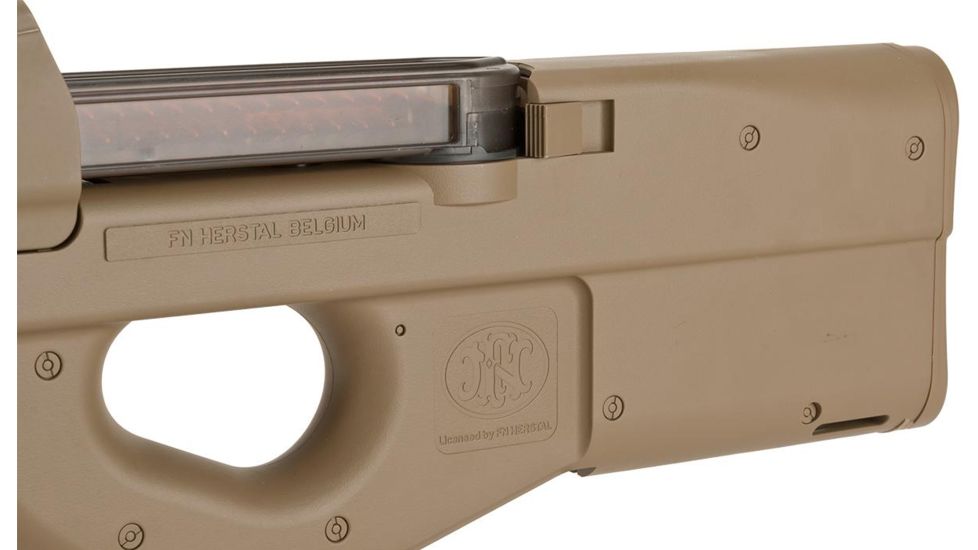 FN Herstal Licensed P90 Full Size Metal Gearbox Airsoft AEG, Dark Earth, Large, 200956